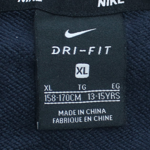 Nike Boys Navy Blue Dri-FIT Full Zip Hoodie XL (13-15 Years)