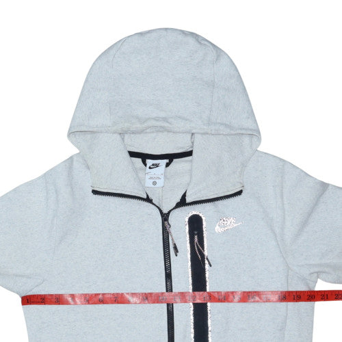 Nike Men's Grey Full Zip Hoodie Size S Fleece Sportswear