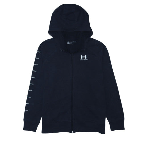Under Armour Men's Black Full Zip Hoodie Size M Relaxed Fit Sportswear