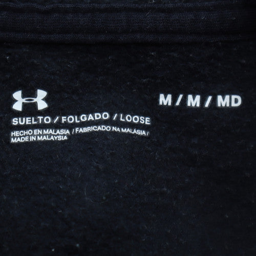 Under Armour Men's Black Full Zip Hoodie Size M Relaxed Fit Sportswear