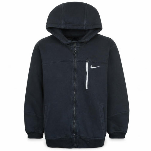 Nike Men's Black Full Zip Hoodie M Regular Fit Fleece Jacket