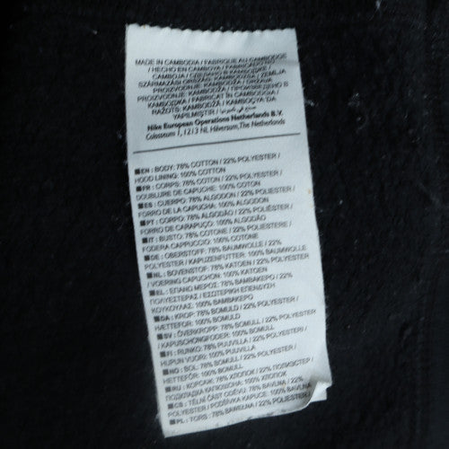 Nike Men's Black Full Zip Hoodie M Regular Fit Fleece Jacket