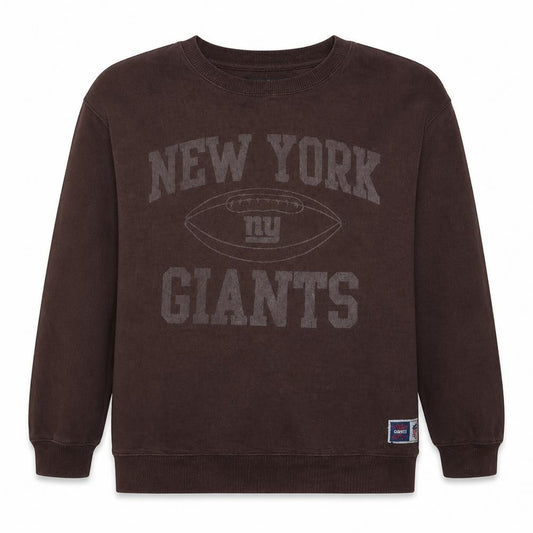 Front view of NFL Men’s Brown Pullover Sweatshirt M Crew Neck Graphic Print