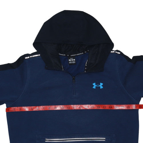 Under Armour Men’s Blue 1/2 Zip Hoodie Fleece Pullover Size M