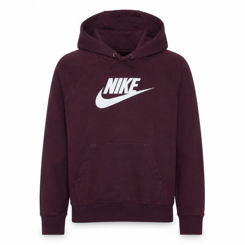 Nike Men's Red Pullover Hoodie Small Fleece Logo Sportswear