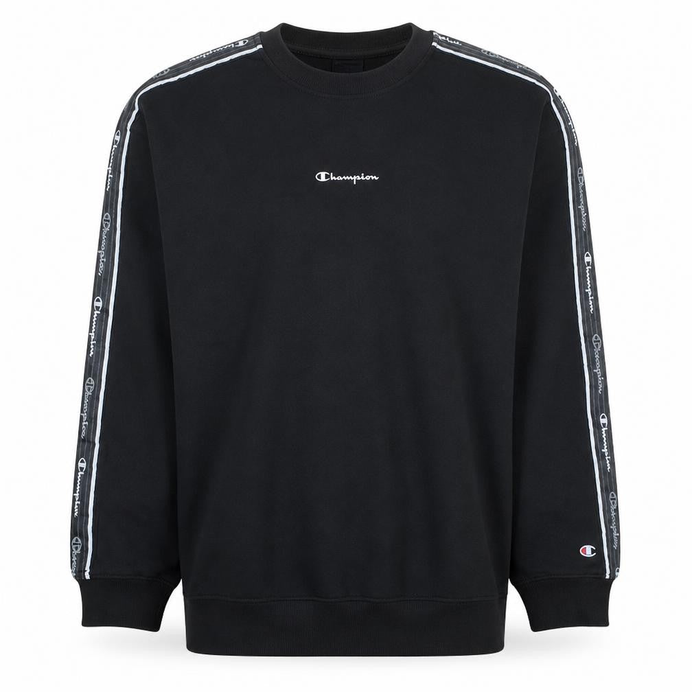 Champion Men’s Black Logo Crew Neck Pullover Sweatshirt Medium