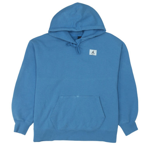 Jordan Men's Blue Pullover Hoodie Size S Oversized Fit Logo Fleece
