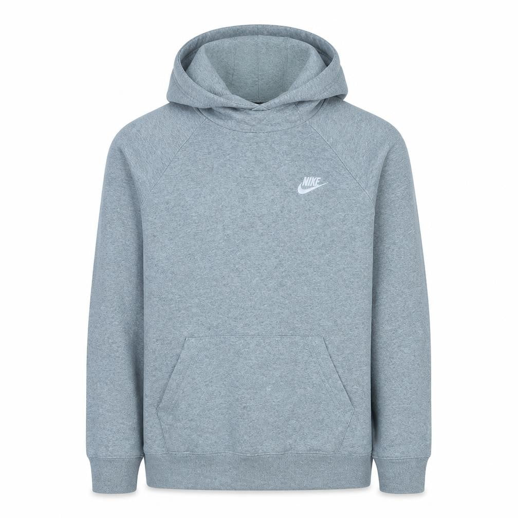 Nike Men’s Grey Pullover Hoodie M Regular Fit Fleece Sports Casual