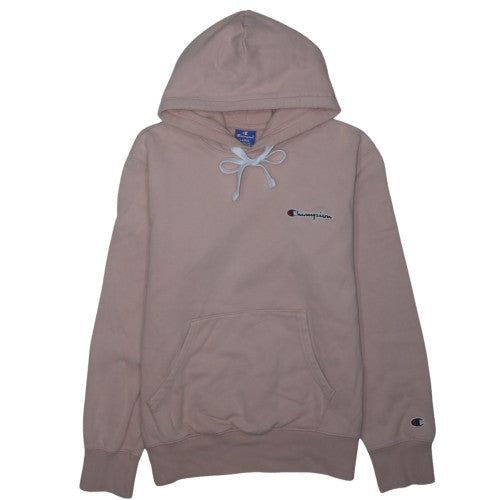 Champion Women Beige Pullover Hoodie Large 100% Cotton Sweatshirt