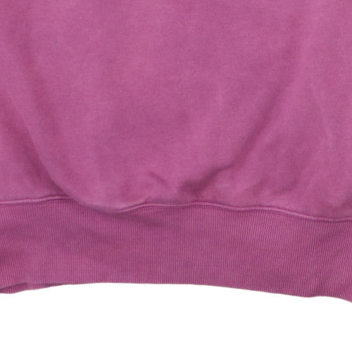 Nike Womens Pink Crew Neck Cotton Blend Pullover Sweatshirt L