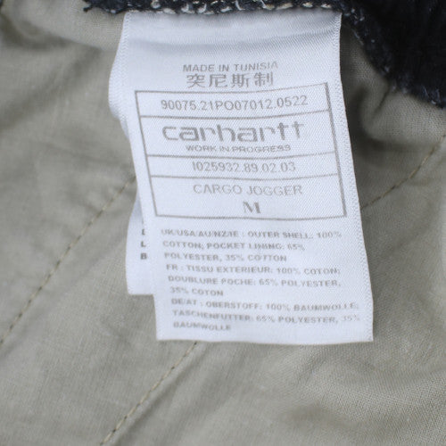 Carhartt Men's Black Cargo Jogger Trousers Size M Elastic Waist