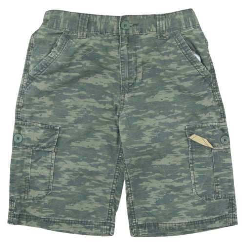 Levi's Boys Green Camouflage Cargo Shorts 12 Years Canvas Cotton Outdoor