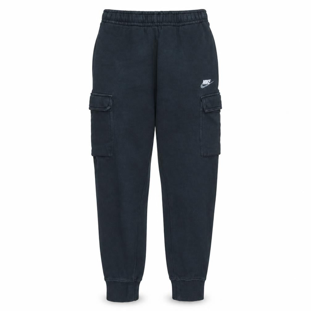 Nike Men's Black Cargo Jogger Trousers Size S Fleece Regular Fit