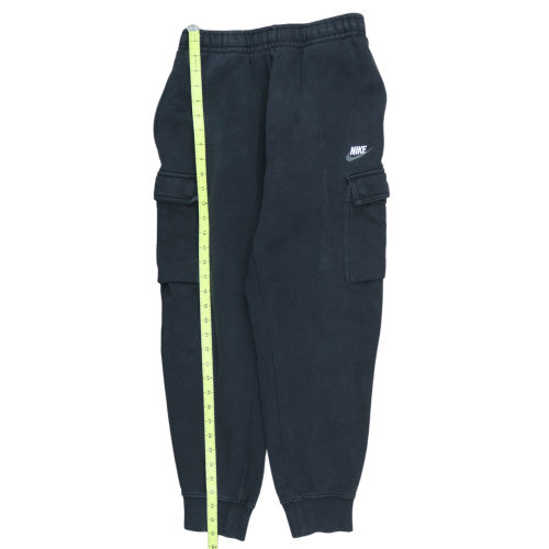 Nike Men's Black Cargo Jogger Trousers Size S Fleece Regular Fit