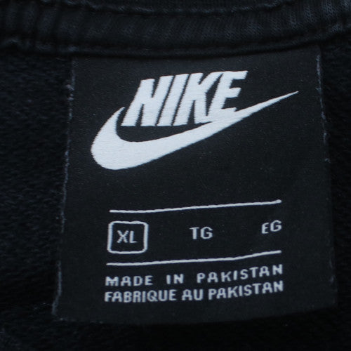 Nike Men's Black XL Pullover Crew Neck Logo Sweatshirt