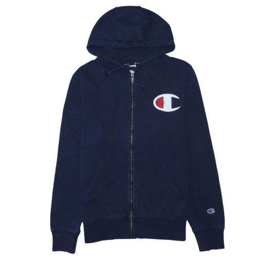 Champion Men's Blue Full Zip Hoodie Size S Regular Fit