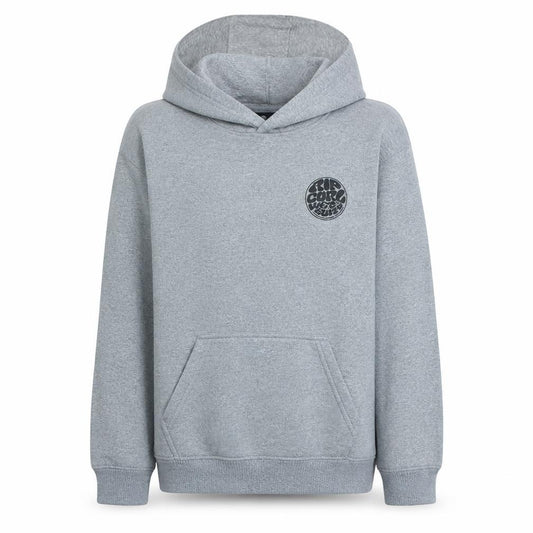 Rip Curl Boys Grey XL Pullover Hoodie – Surf Graphic Fleece Sweatshirt