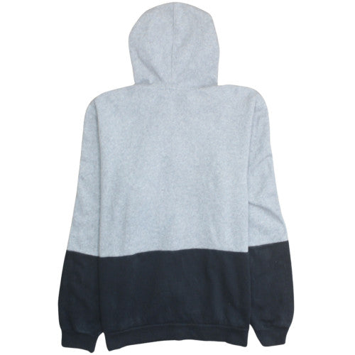 Adidas Men's Grey Full Zip Hoodie Size L Sports Fleece Sweatshirt