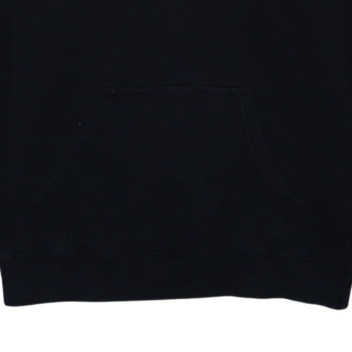 Champion Men's Black Pullover Hoodie Medium Fleece Logo Sweatshirt
