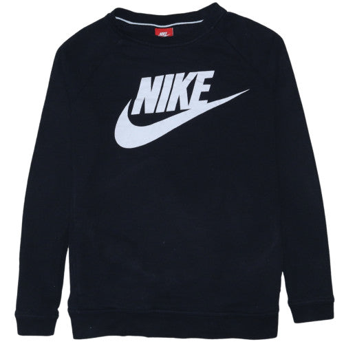 Nike Men's Black M Crew Neck Pullover Sweatshirt Logo Sports