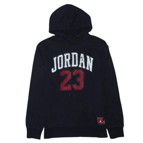 Jordan Boys Black Hoodie XL 13-15 Years Graphic Print Pullover