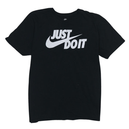 Nike Men's Black Just Do It Graphic Athletic Cut T-Shirt Size L