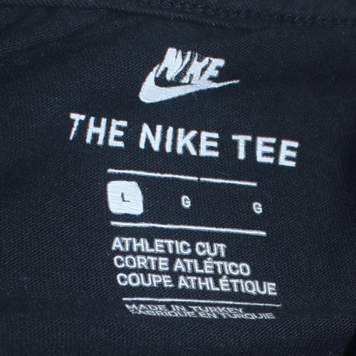 Nike Men's Black Just Do It Graphic Athletic Cut T-Shirt Size L