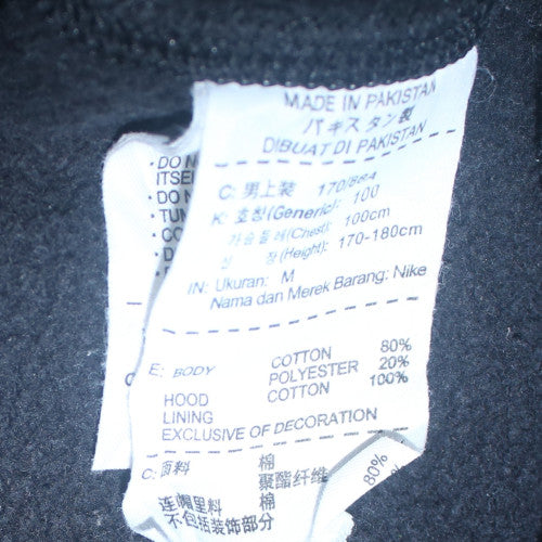 Nike Men's Black Pullover Hoodie Size M Fleece Sportswear