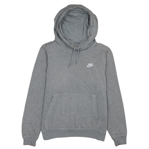 Nike Womens Grey Pullover Hoodie M Cotton Blend Casual