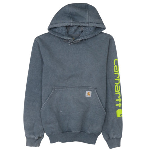 Carhartt Men's Grey XS Pullover Hoodie with Logo Sleeve