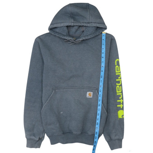 Carhartt Men's Grey XS Pullover Hoodie with Logo Sleeve