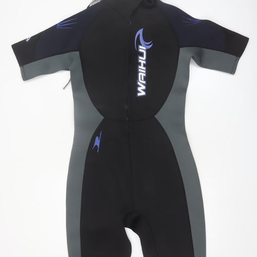 Waihui Men's Black & Grey Short Sleeve Wetsuit Large Neoprene