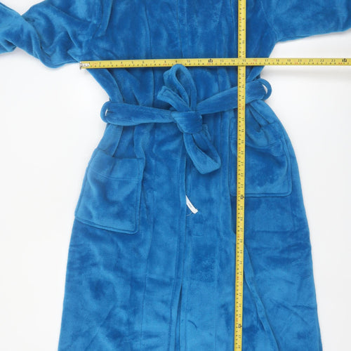 DKNY Men's Blue Fleece Belted Robe Size S