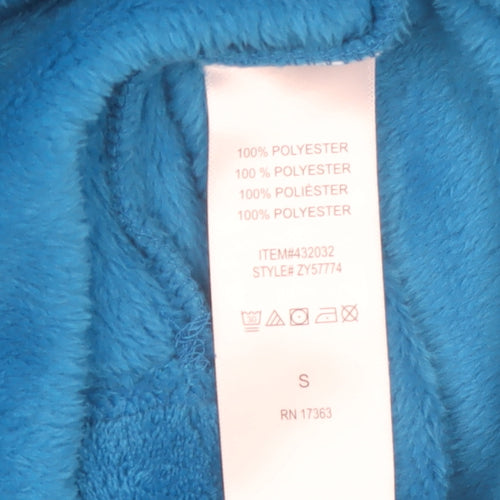 DKNY Men's Blue Fleece Belted Robe Size S