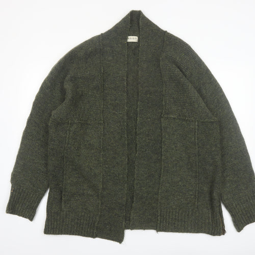 Marks and Spencer Womens Green Size L Chunky-Knit Cardigan