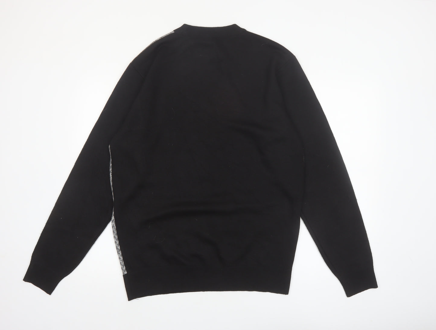 Cambridge Classics Men's Grey Geometric Knit Pullover Jumper L