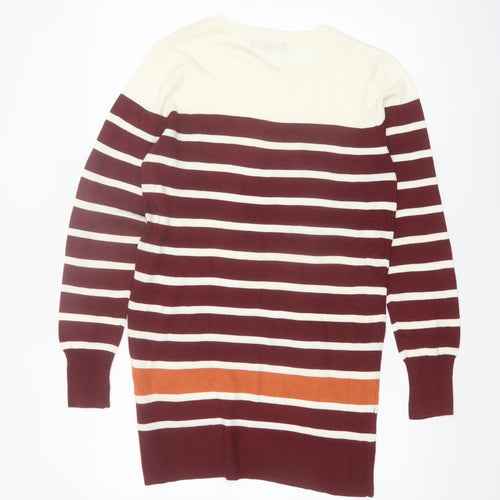 La Fonte Womens Multicoloured Striped Cotton Pullover Jumper Size 20