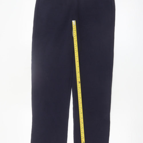 EASY Men Black Small Fleece Sweatpants Regular Fit Casual Trousers