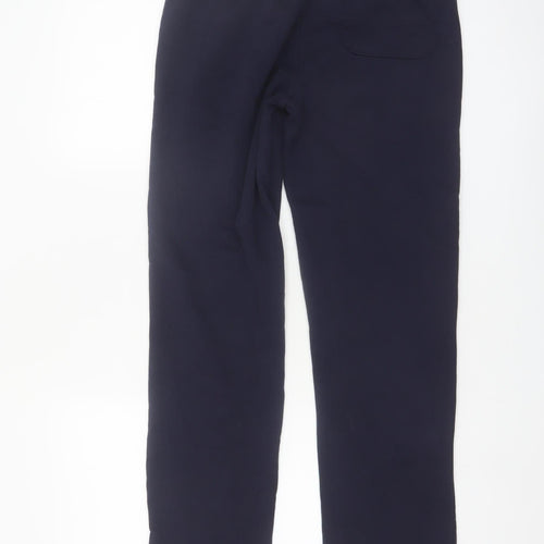 EASY Men Black Small Fleece Sweatpants Regular Fit Casual Trousers