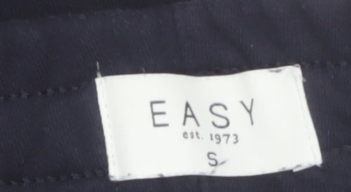 EASY Men Black Small Fleece Sweatpants Regular Fit Casual Trousers