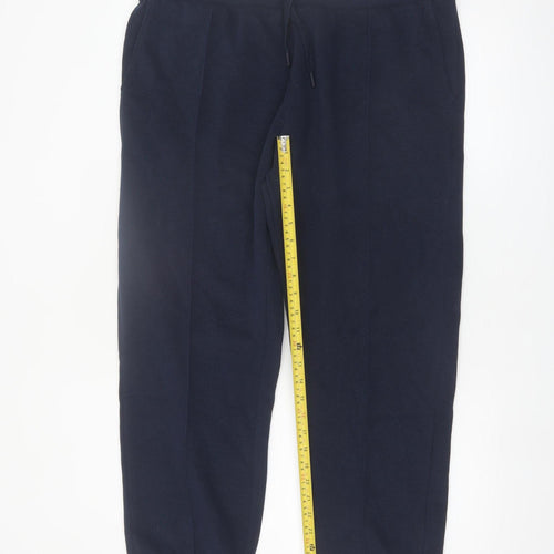 Marks and Spencer Men’s Blue Jogger Trousers L Regular Fit