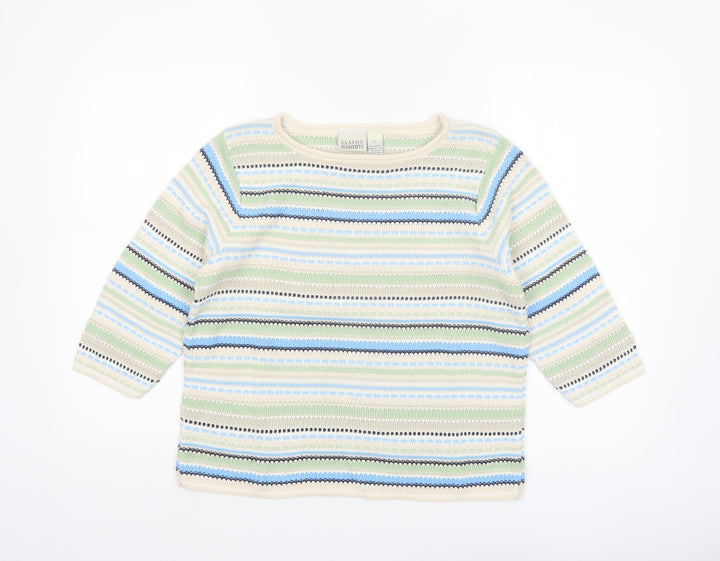 Classic Elements Women's Multicoloured L Knit Pullover Jumper