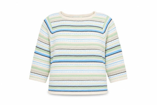Front view of Classics Elements Women's Multicoloured L Knit jumper
