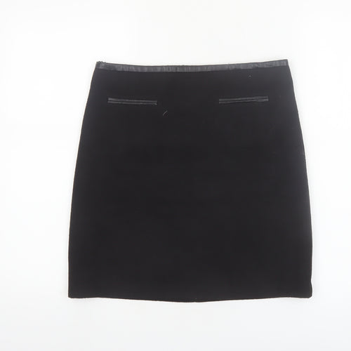 Marks and Spencer Women's Black Size 8 Wool Blend Pencil Skirt