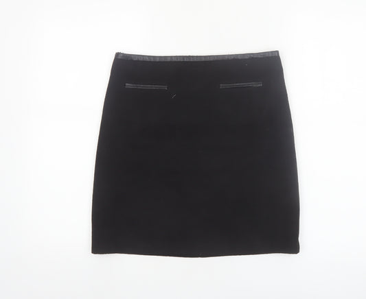 Marks and Spencer Women's Black Size 8 Wool Blend Pencil Skirt