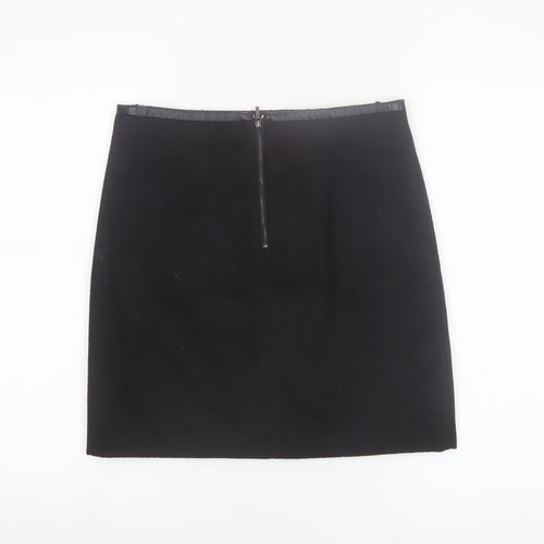 Marks and Spencer Women's Black Size 8 Wool Blend Pencil Skirt