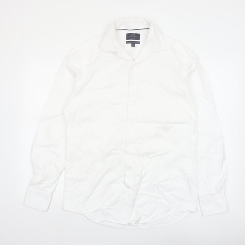 Marks and Spencer Mens White Slim Fit Formal Dress Shirt 15.5in