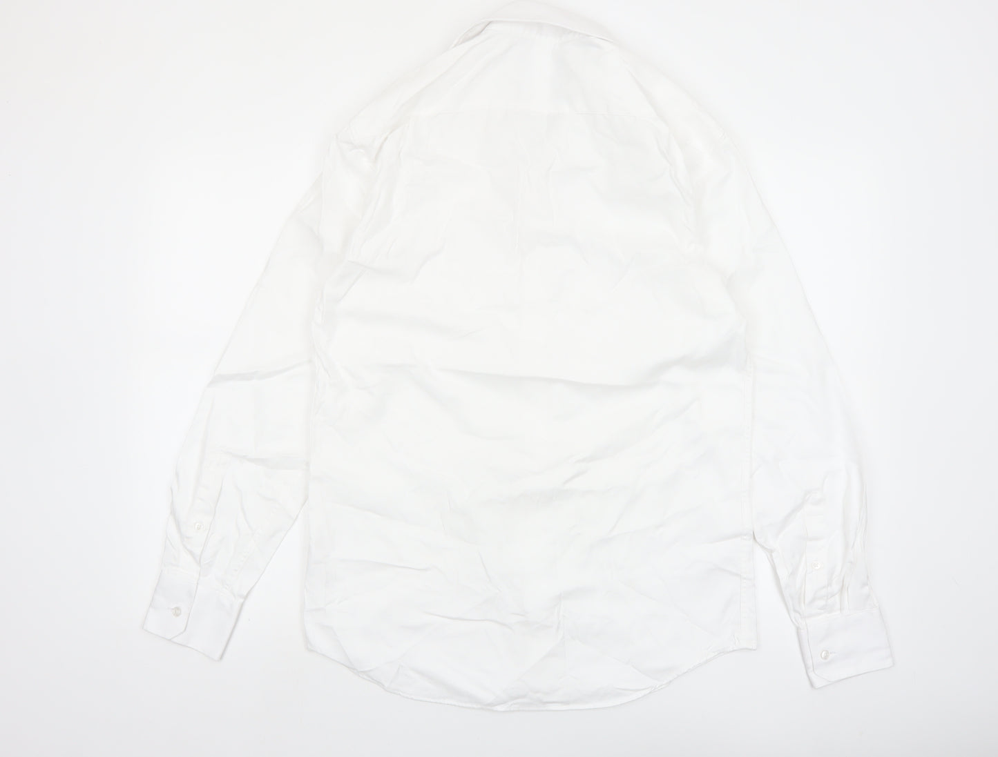 Marks and Spencer Mens White Slim Fit Formal Dress Shirt 15.5in