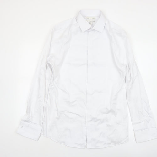 Marks and Spencer Men's White Slim Fit Pure Cotton Dress Shirt 15.5in