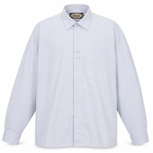 Redox Men's Blue XL Long Sleeve Button-Up Cotton Shirt